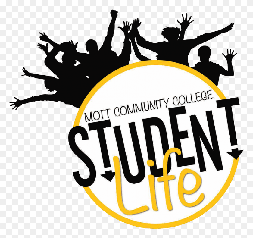 877x821 Descargar Png Mott Community College Student Life Logo Campus Life Logo, Etiqueta, Texto, Cartel Hd Png