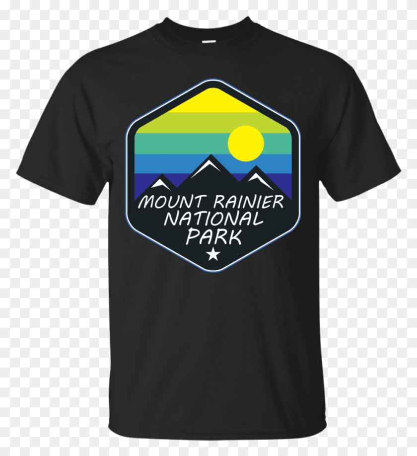 921x1014 Mount Rainier National Park Washington Mount Rainier Young Dumb And Broke T Shirt, Clothing, Apparel, T-shirt HD PNG Download