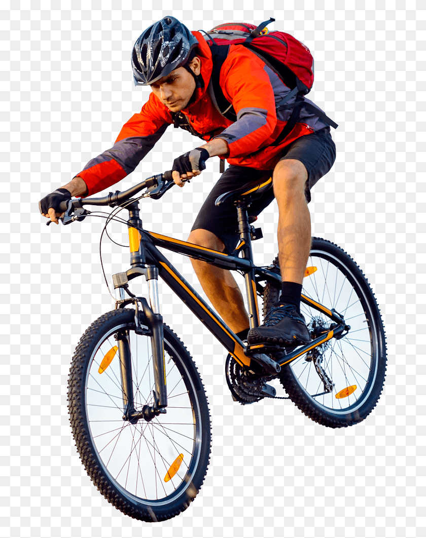 691x1002 Mountain Biking Hiking And Horseback Trails Person Riding A Bike Down A Hill, Wheel, Machine, Bicycle HD PNG Download