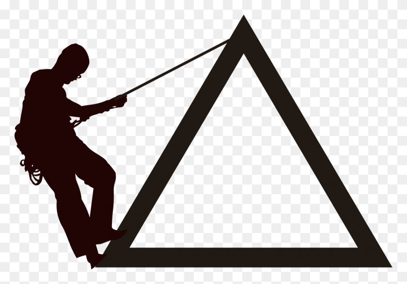 1280x862 Mountain Climbing Symbol Simbolo De Alpinismo, Person, Human, Triangle HD PNG Download