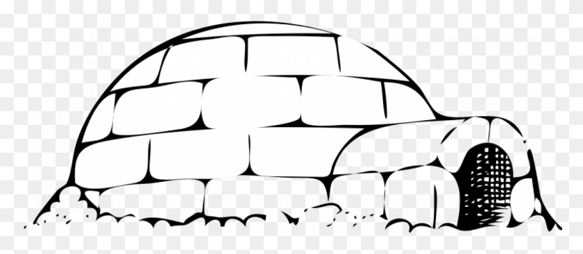 1273x500 Mountain Cottage Vector Image Igloo Drawing, Nature, Outdoors, Soccer Ball HD PNG Download