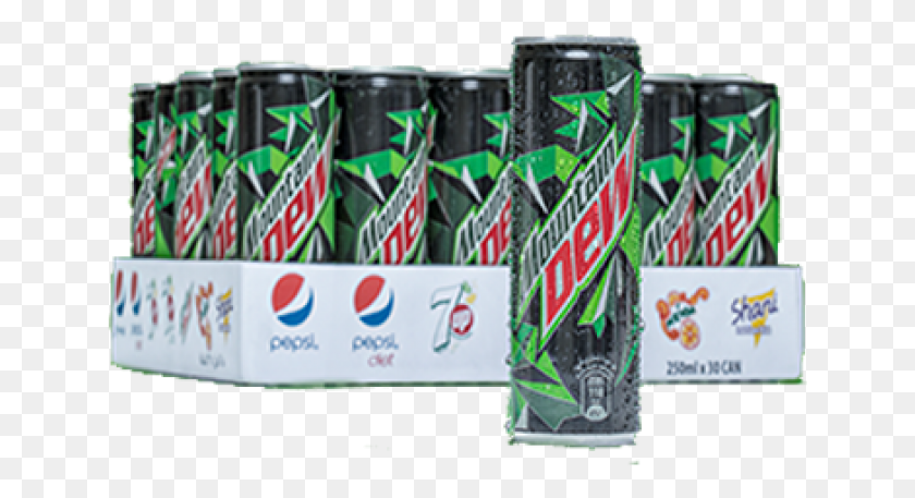 643x397 Mountain Dew Can 250x Soft Drink, Beverage, Soda, Pop Bottle HD PNG Download