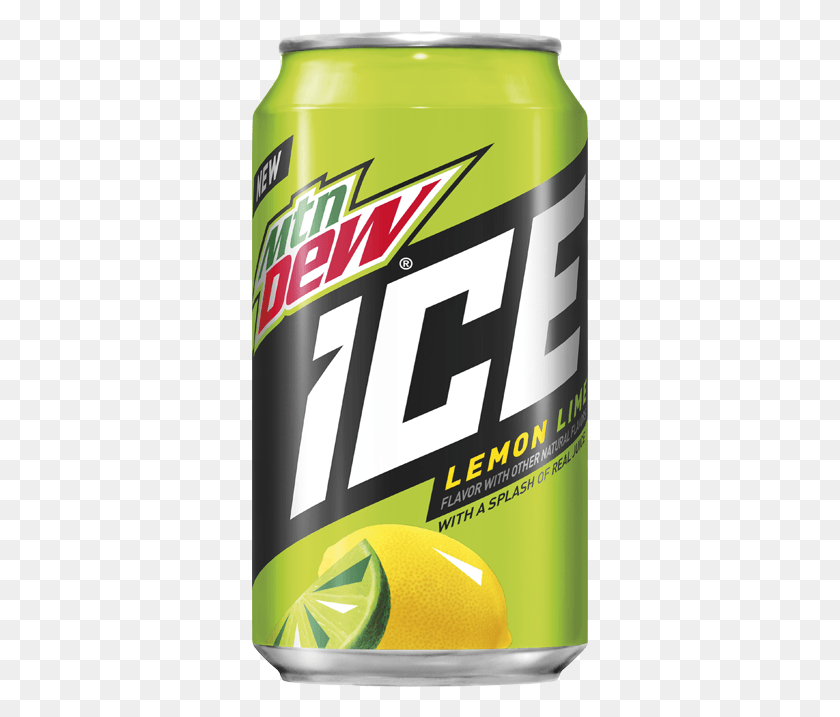 337x657 Mountain Dew Ice Lemon Amp Lime Mtn Dew Ice Cherry, Tin, Can, Aluminium HD PNG Download