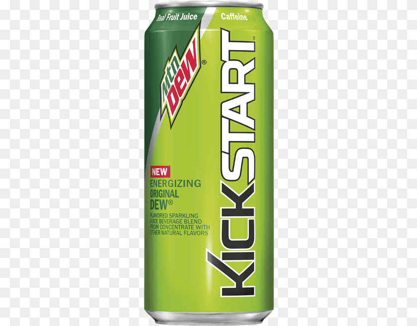 Mountain Dew Kickstart Original, Can, Tin Sticker PNG
