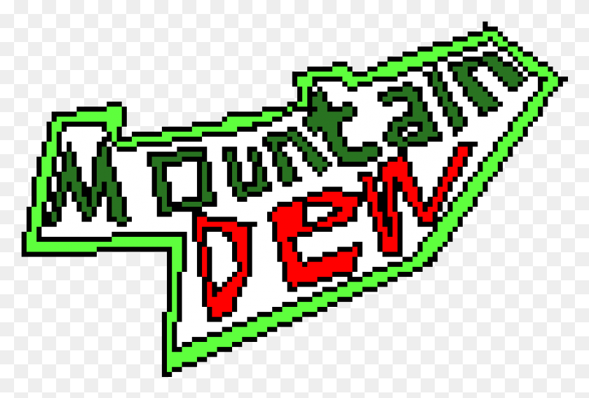 1091x711 Mountain Dew Pixel Art Mountain Dew Pixel Art, Rug, Text, Super Mario HD PNG Download