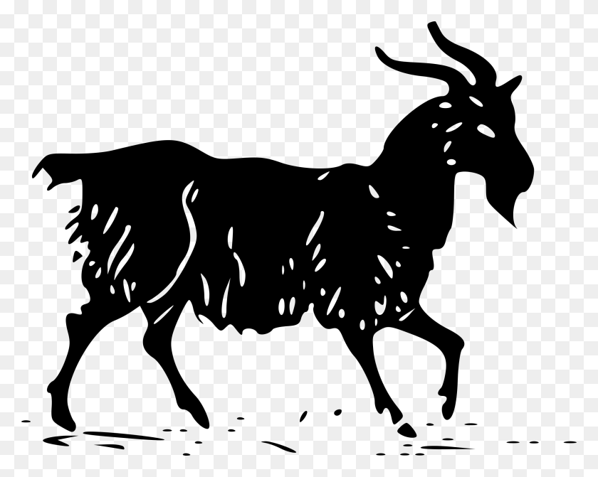 2400x1883 Mountain Goat Clipart Transparent Siluet Kambing, Gray, World Of Warcraft HD PNG Download
