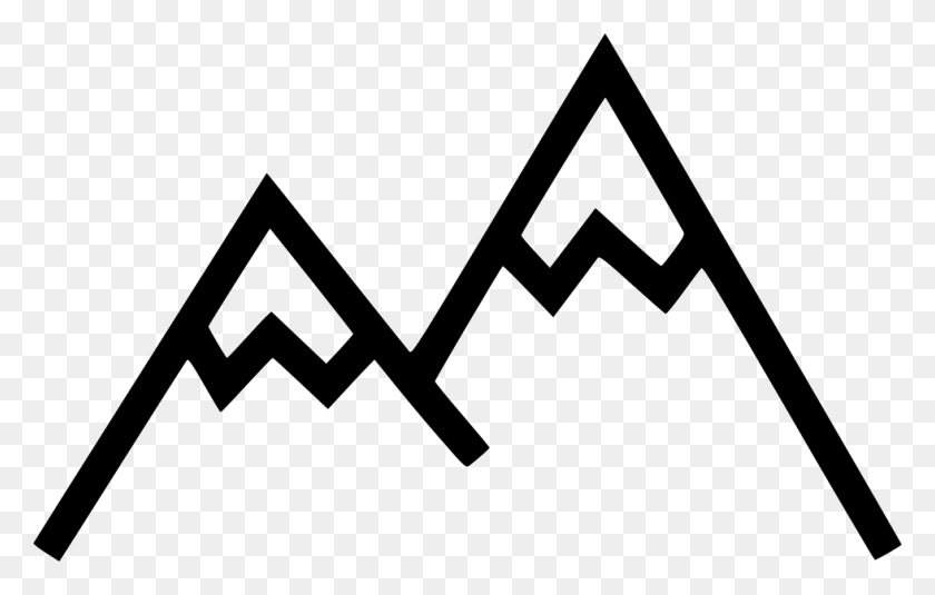 980x598 Mountain Icon Mountain Svg, Logo, Symbol, Trademark HD PNG Download
