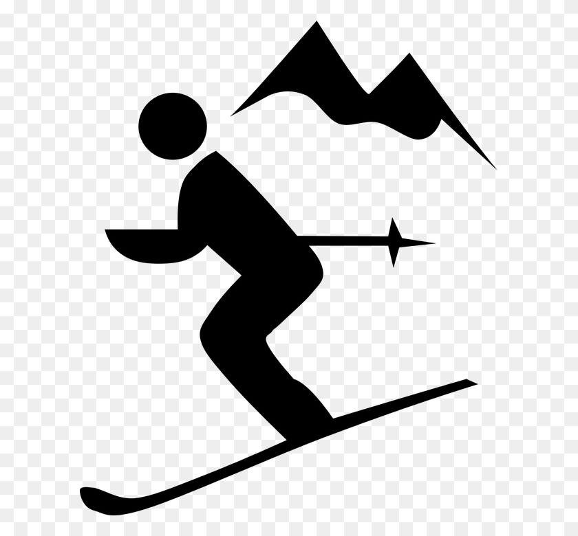 607x720 Горный Человек Лыжный Спорт Пиктограмма Альпийский Спуск На Горных Лыжах Картинки, Серый, Мир Варкрафта Hd Png Скачать