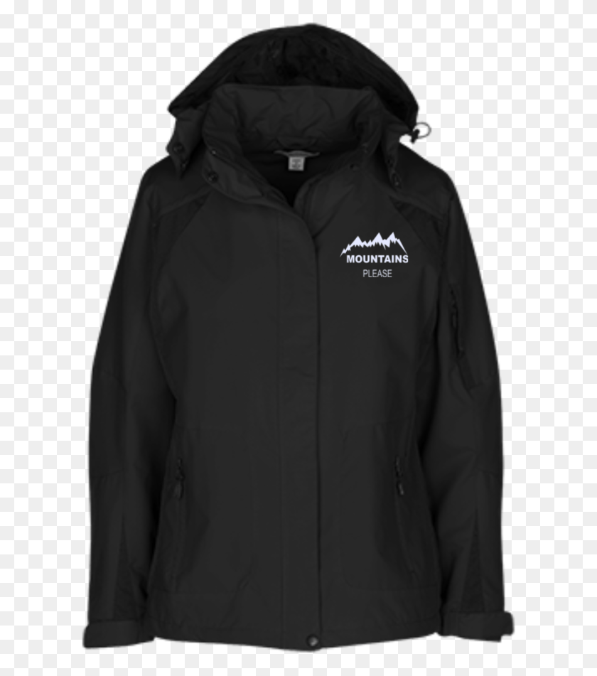 613x891 Mountains Please Women39s Embroidered Jacket Patagonia Torrentshell Jacket Black, Clothing, Apparel, Coat HD PNG Download