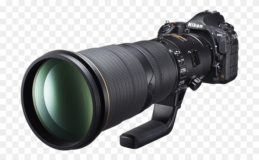 708x460 Mounted Onto The D850 Nikon D850 With Zoom Lens, Camera, Electronics, Video Camera HD PNG Download