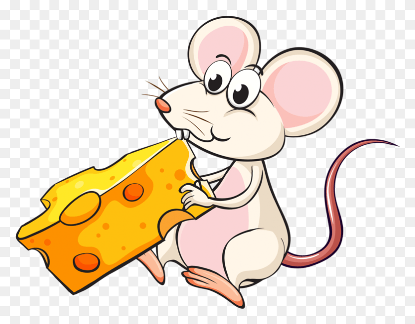 782x598 Mouse Cheese Mouse Eating Cheese Cartoon, Food, Animal, Honey HD PNG Download