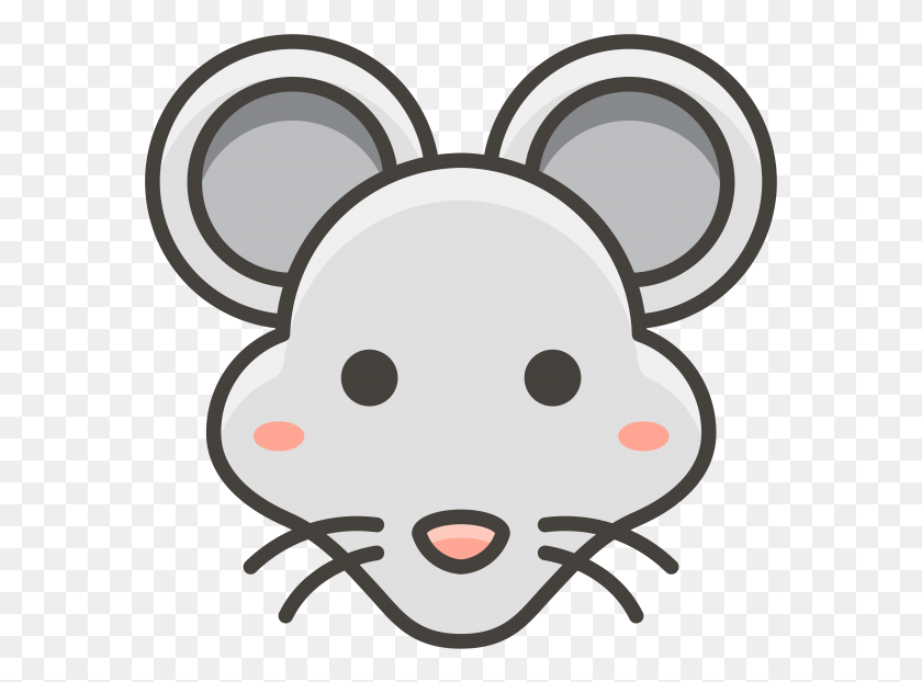 577x562 Mouse Emoji Icon Cara Raton, Stencil, Pillow, Cushion HD PNG Download