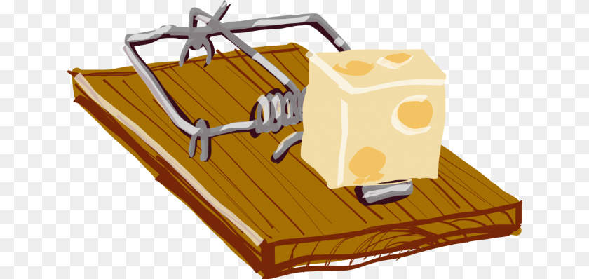 650x398 Mouse Trap, Wood Sticker PNG
