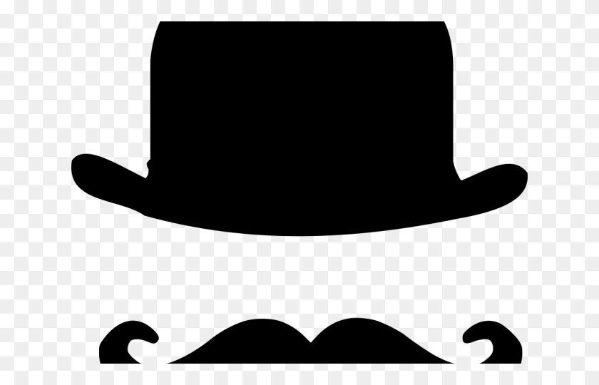 640x480 Moustache Clipart Bowler Hat, Gray, World Of Warcraft HD PNG Download