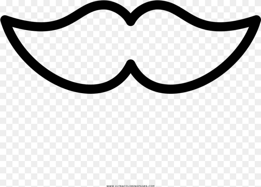 901x648 Moustache Coloring Page, Gray Transparent PNG