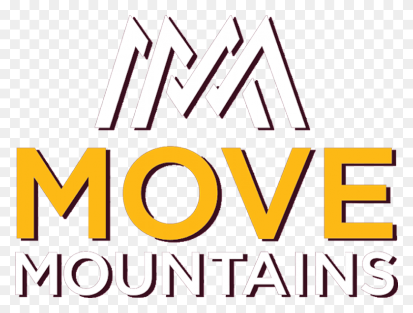 818x605 Descargar Png Mover Montañas Logotipo, Texto, Alfabeto, Word Hd Png