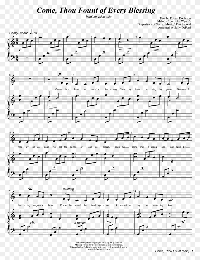 924x1227 Move On Up A Little Higher Mahalia Jackson Sheet Music, Gray, World Of Warcraft HD PNG Download