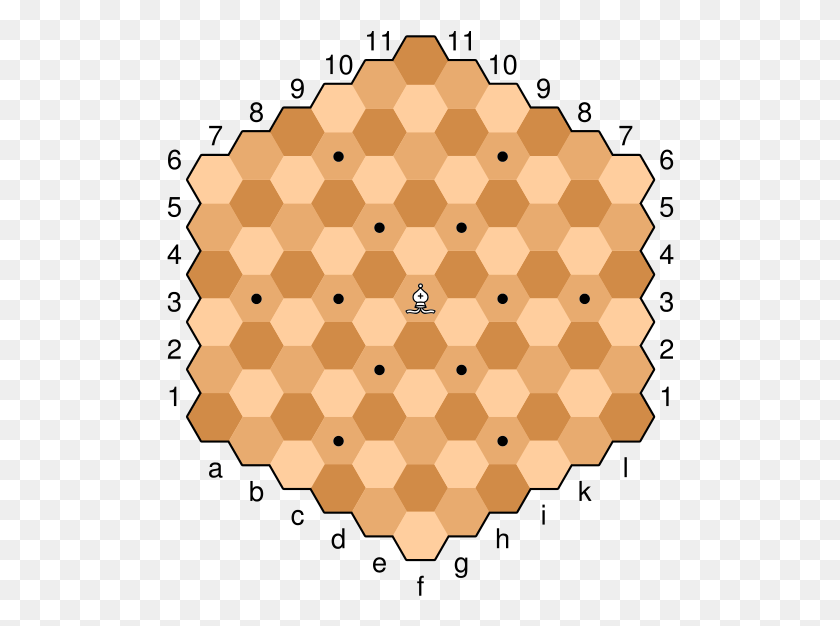 508x566 Movement Of A Bishop In Hex Chess Hexagonal Chess, Rug, Food, Lighting HD PNG Download