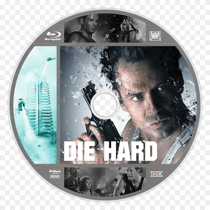 1000x1000 Movie Die Hard 1988 1080p Bluray X265 10bit Opus Die Hard, Disk, Person, Human HD PNG Download