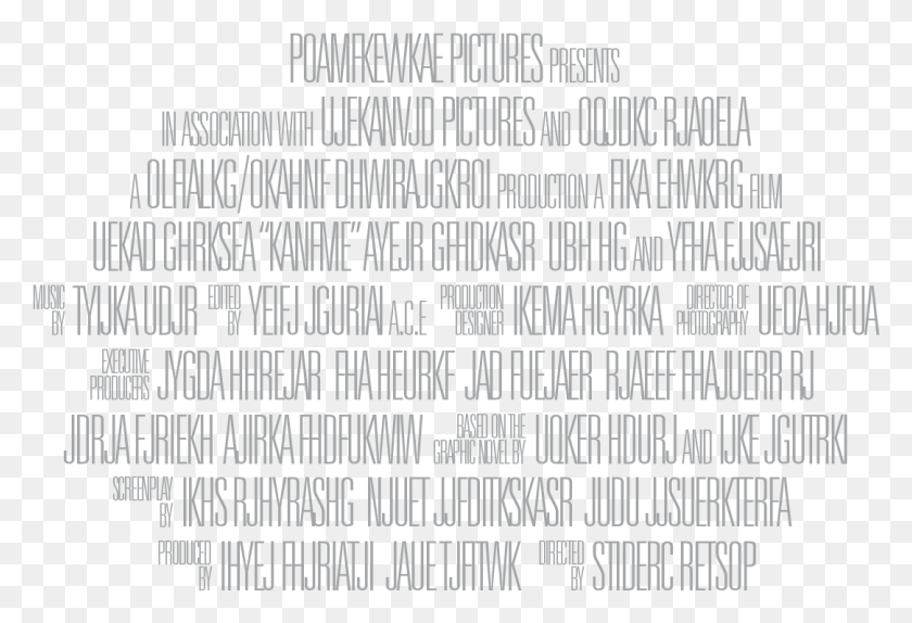 1083x714 Movie Poster Credits Transparent Movie Poster Fine Print, Word, Text, Alphabet HD PNG Download