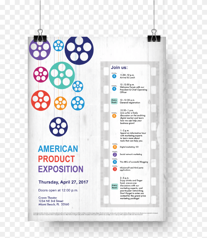 619x965 Movie Theme Expo, Advertisement, Poster, Text, Page PNG