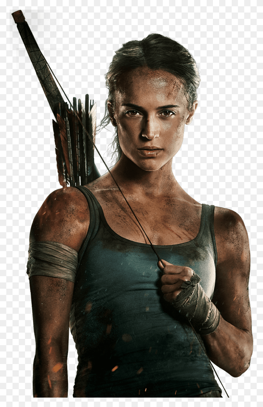 946x1501 Descargar Png Película Tomb Raider 2018, Persona, Flecha Hd Png