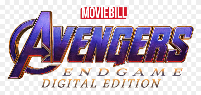 1093x474 Moviebill Avengers Endgame Digital Edition Logo Графический Дизайн, Слот, Азартные Игры, Игра Hd Png Скачать