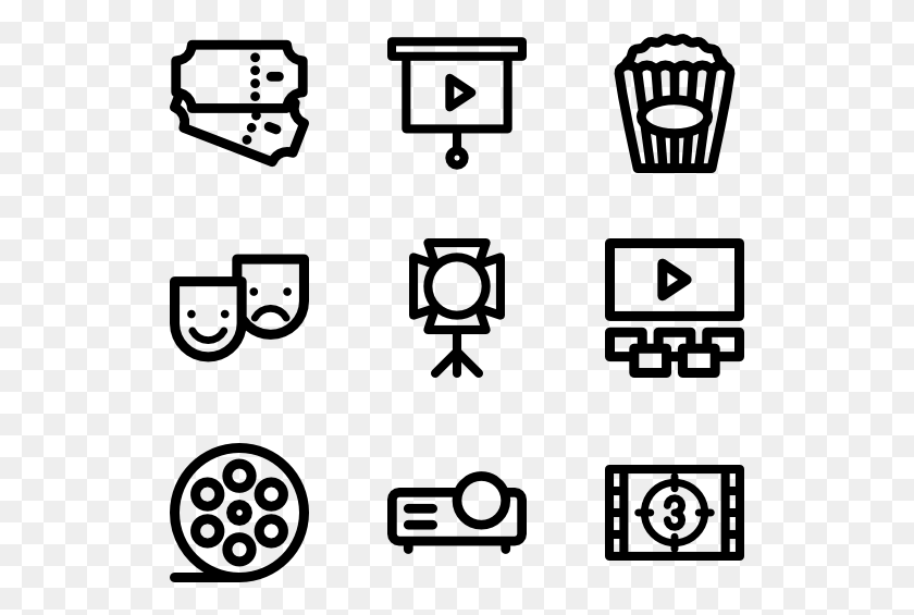529x505 Movies And Cinema Lineal Home Appliances Icon, Gray, World Of Warcraft HD PNG Download