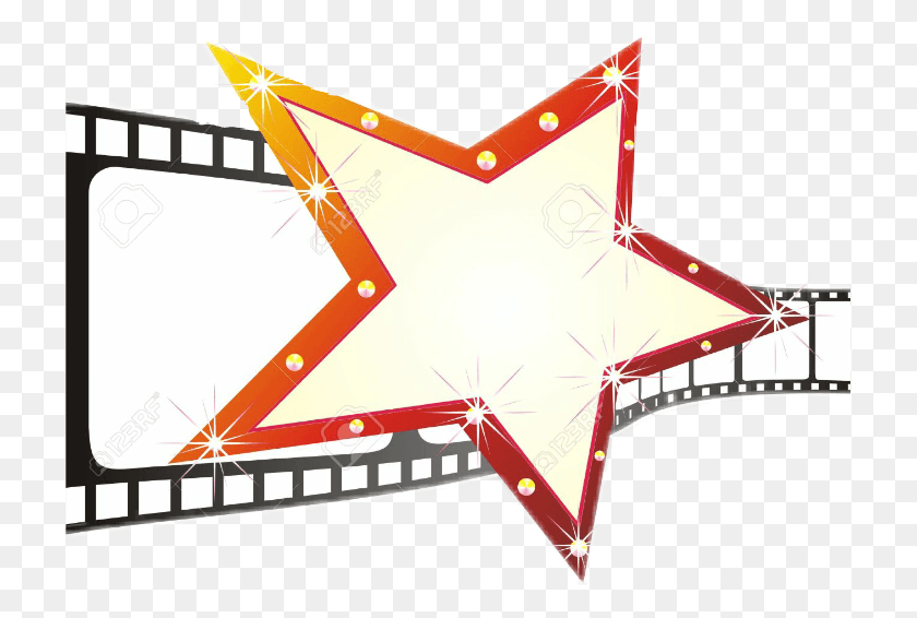 719x506 Movies Film Strip Stars Hollywood Film Strip Free, Symbol, Construction Crane, Star Symbol HD PNG Download
