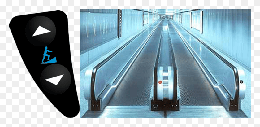 1024x460 Moving Walkway Metro, Handrail, Banister, Lighting Descargar Hd Png