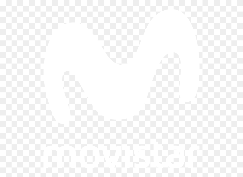 541x553 Movistar White Movistar White Logo, Label, Text, Symbol HD PNG Download