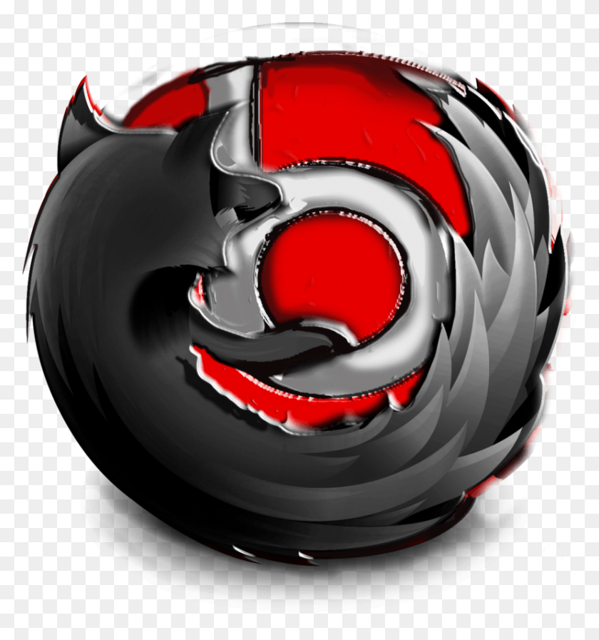 830x891 Mozilla Firefox Beat Logo Black And Red Firefox Icon, Helmet, Clothing, Apparel HD PNG Download