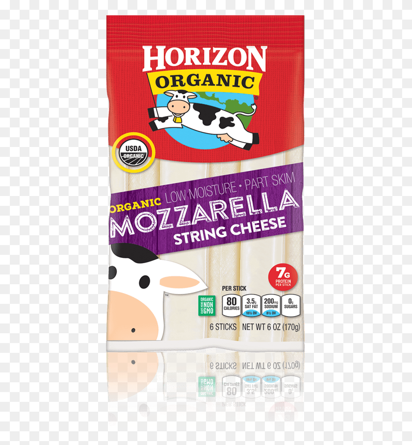 412x848 Mozzarella String Cheese Horizon Organic Milk, Label, Text, Bottle Descargar Hd Png