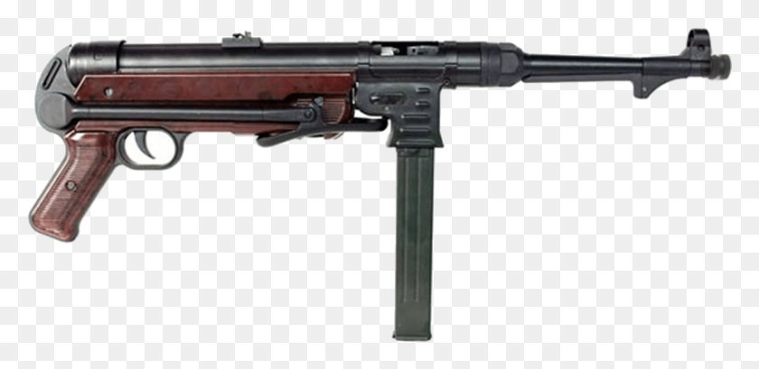 853x382 Mp 40 Mp40, Gun, Weapon, Weaponry HD PNG Download
