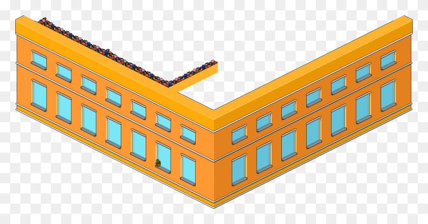 1408x687 Mpus Habbo Azotea, Mansion, House, Housing HD PNG Download
