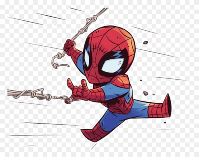 976x753 Mq Baby Spiderman Hero Superhero Spiderman Chibi Marvel, Person, Human, Comics HD PNG Download