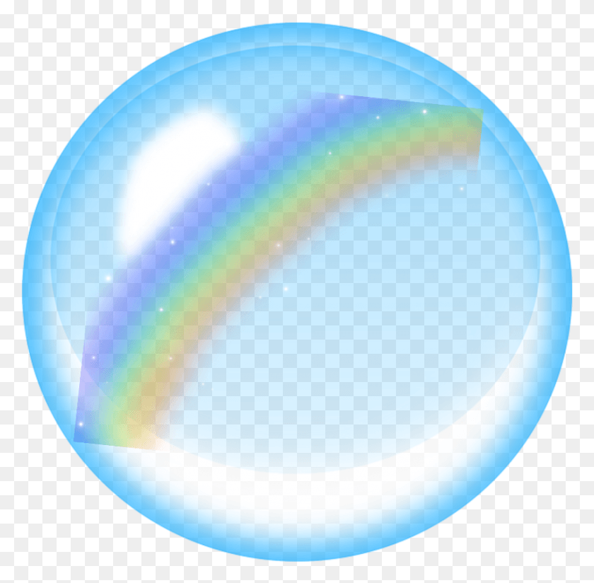846x829 Mq Голубые Пузыри, Пузырь, Радуга, Радуга, Сфера, Hd Png Скачать