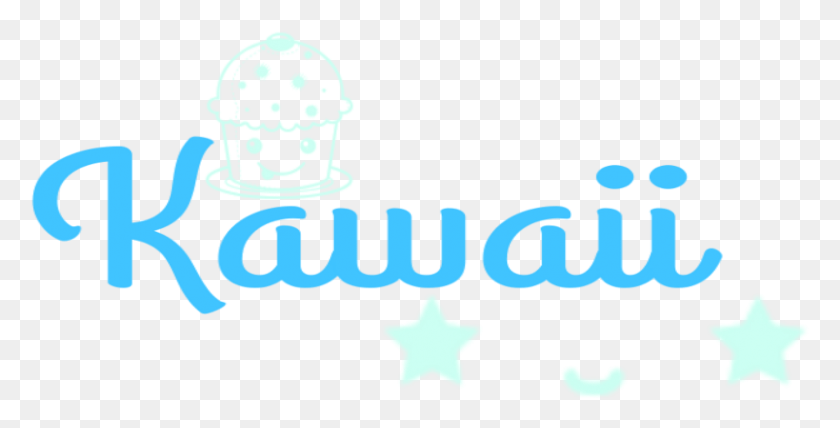 803x379 Mq Blue Kawaii Eyes Cupcake Графический Дизайн, Символ, Логотип, Товарный Знак Hd Png Скачать