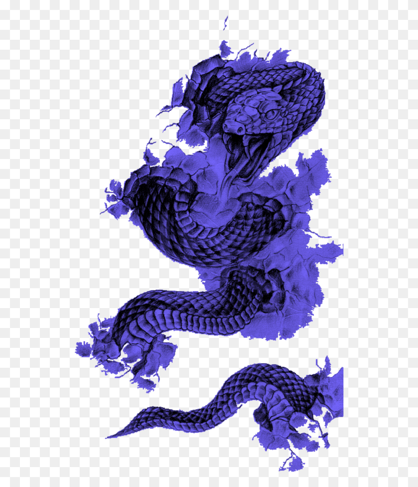 542x920 Mq Голубая Змея Татуировка Со Змеями Duvar Dvme Modelleri, Дракон, Морская Жизнь, Животное Png Скачать