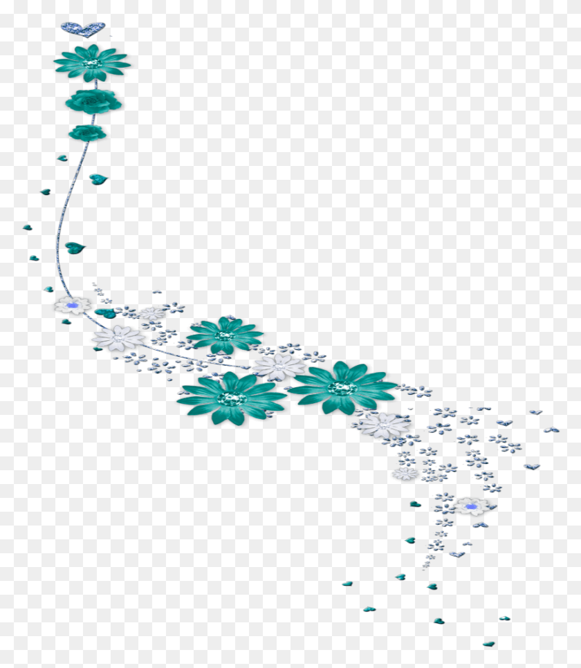 850x988 Mq Blue Swirls Swirl Flowers Flower Illustration, Graphics, Pattern Descargar Hd Png