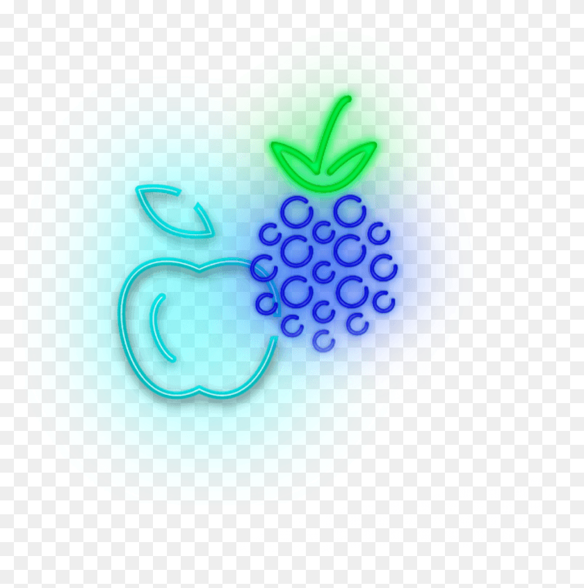 911x919 Mq Fruit Blackberry Apple Blue Neon Seedless Fruit, Graphics, Helmet HD PNG Download