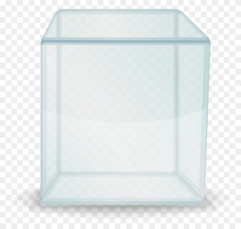 850x807 Descargar Png Cubo Blanco De Vidrio Mq Caja De Vidrio Transparente, Papel, Buzón De Correo, Buzón Hd Png