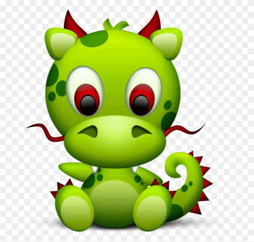 730x742 Mq Green Dragon Baby Cartoon, Toy, Frog, Amphibian HD PNG Download