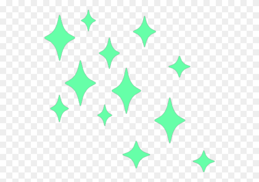 556x531 Mq Green Star Stars Decorate Decoration Rhombus, Star Symbol, Symbol, Crown HD PNG Download