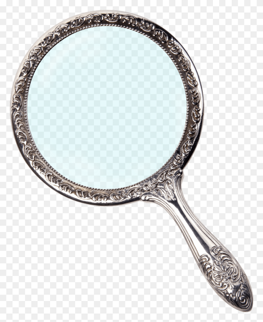 1001x1242 Mq Mirror Handmirror Glass Metal Украсить Украшения Старинное Ручное Зеркало, Увеличительное Стекло Png Скачать