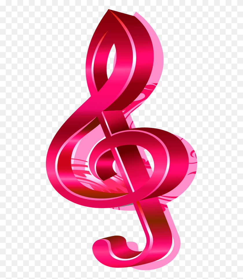 525x905 Descargar Pngmq Pink Notes Nota Musical Diseño Gráfico, Número, Símbolo, Texto Hd Png