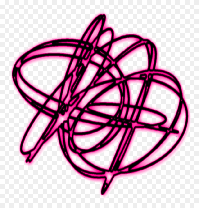 894x941 Mq Pink Swirls Swirl Neon Circle, Light, Purple, Symbol HD PNG Download