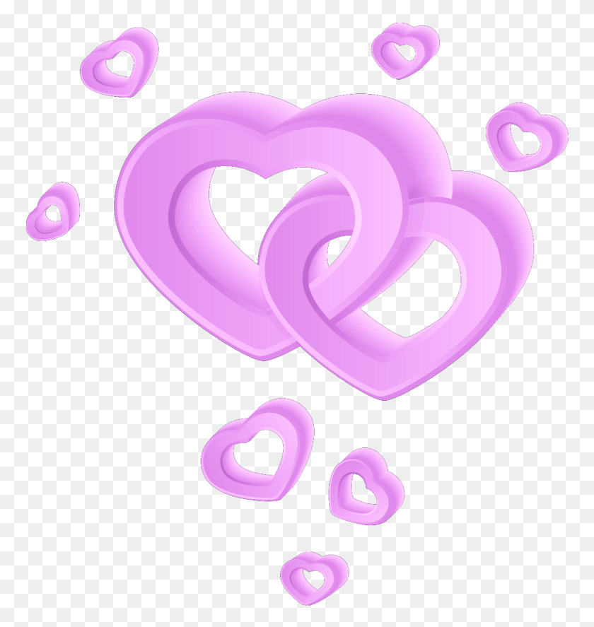 769x827 Mq Purple Hearts Сердце Сердце, Графика, Сердце Hd Png Download