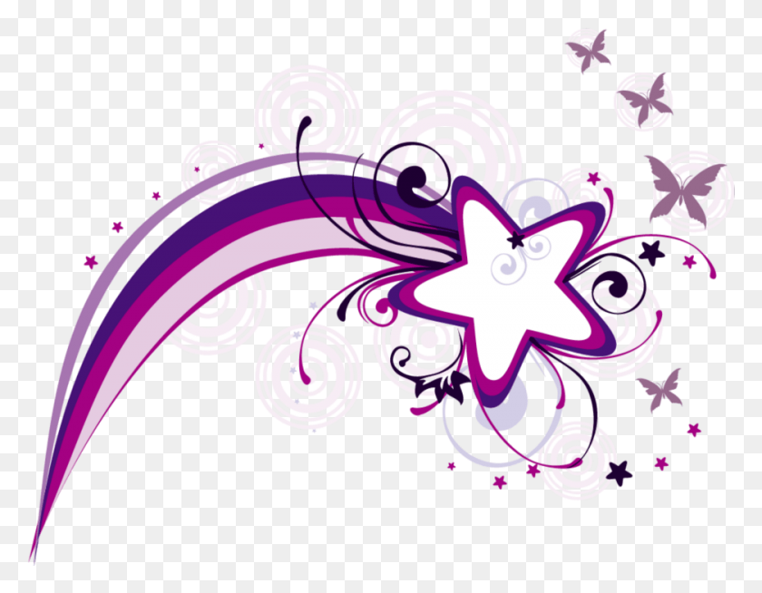 936x713 Mq Purple Star Stars Abstract Illustration, Graphics, Floral Design HD PNG Download
