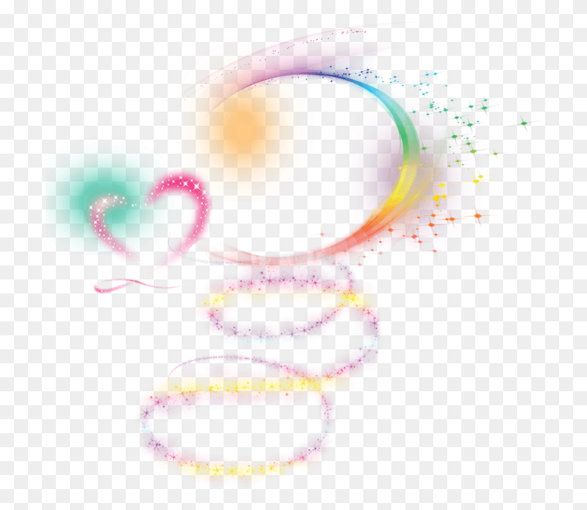 710x670 Mq Rainbow Color Colorful Swirl Swirls Heart, Graphics, Balloon HD PNG Download